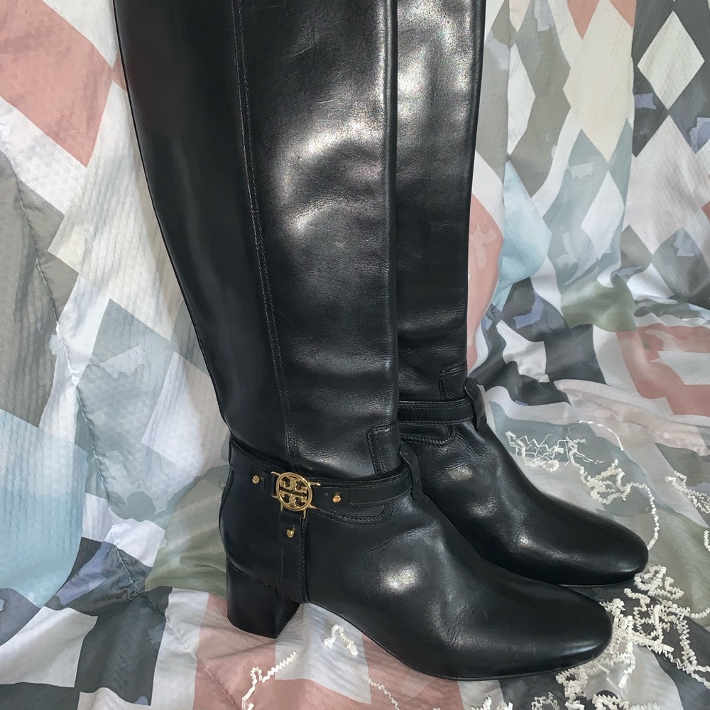 Tory Burch donovan leather knee high boots